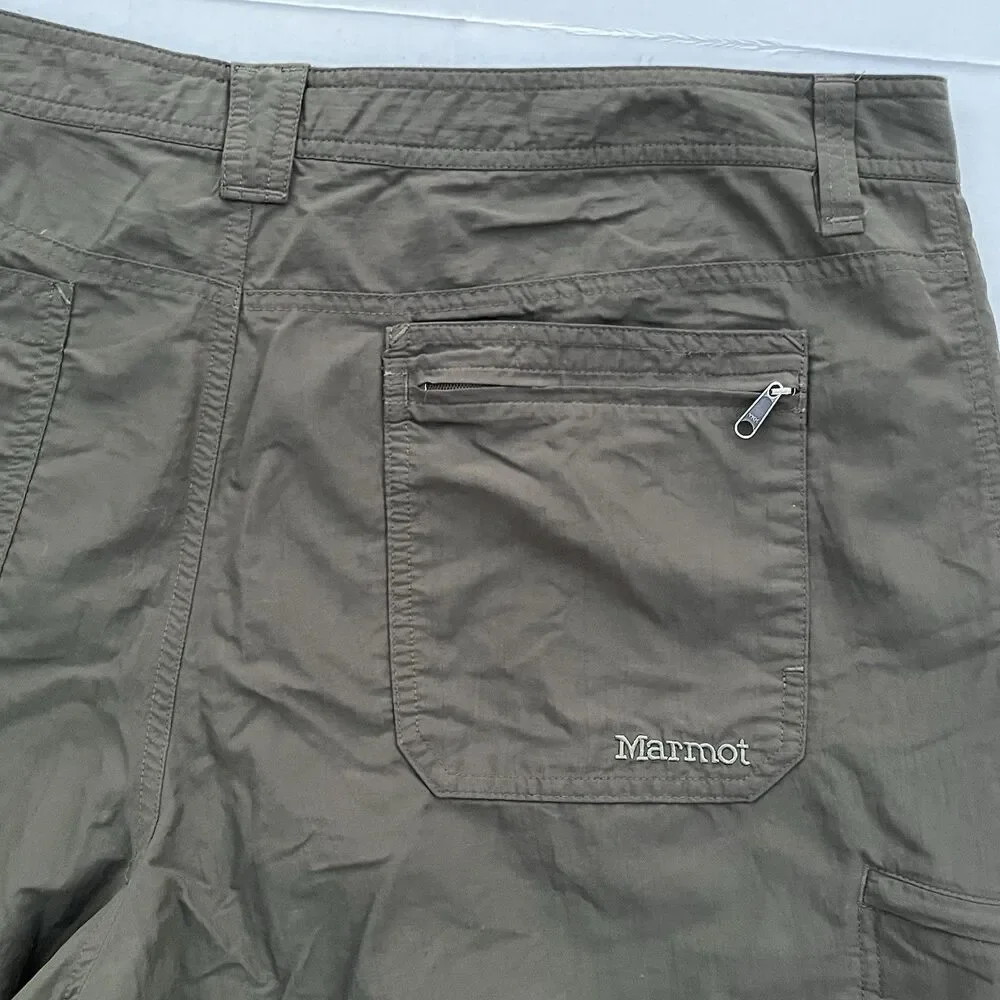 Marmot Hiking Cargo Shorts Mens Size 40 Lightweight Stretch Trekk Camping Trail
